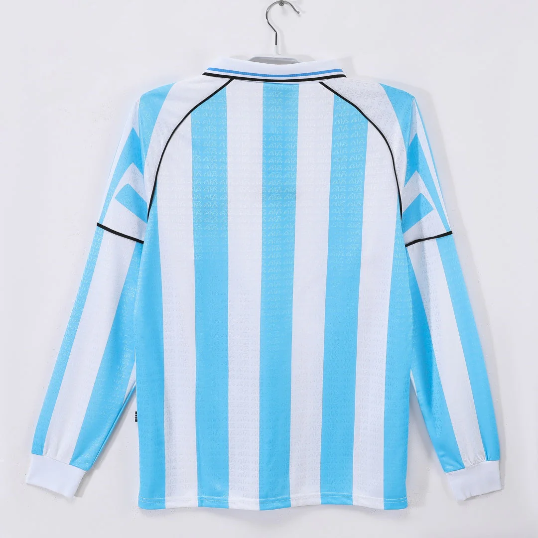 1998-1997 Maillot  Argentine Domicile Rétro  Manches Longues - Image 2