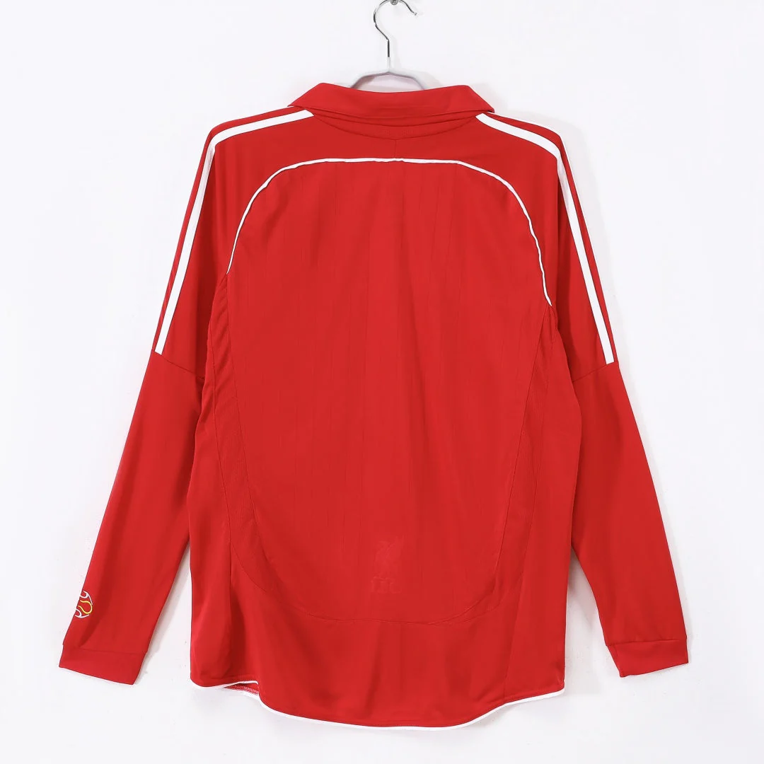 2006-2007 Maillot Retro Liverpool Domicile Manches Longues - Image 2
