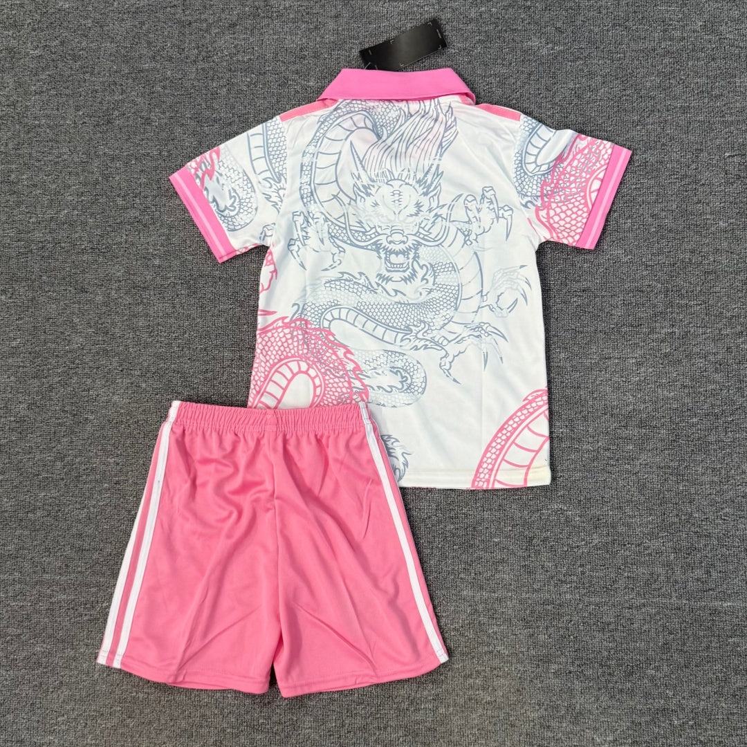 25/26 Ensemble Enfant Real Madrid Spécial rose POLO - Image 2