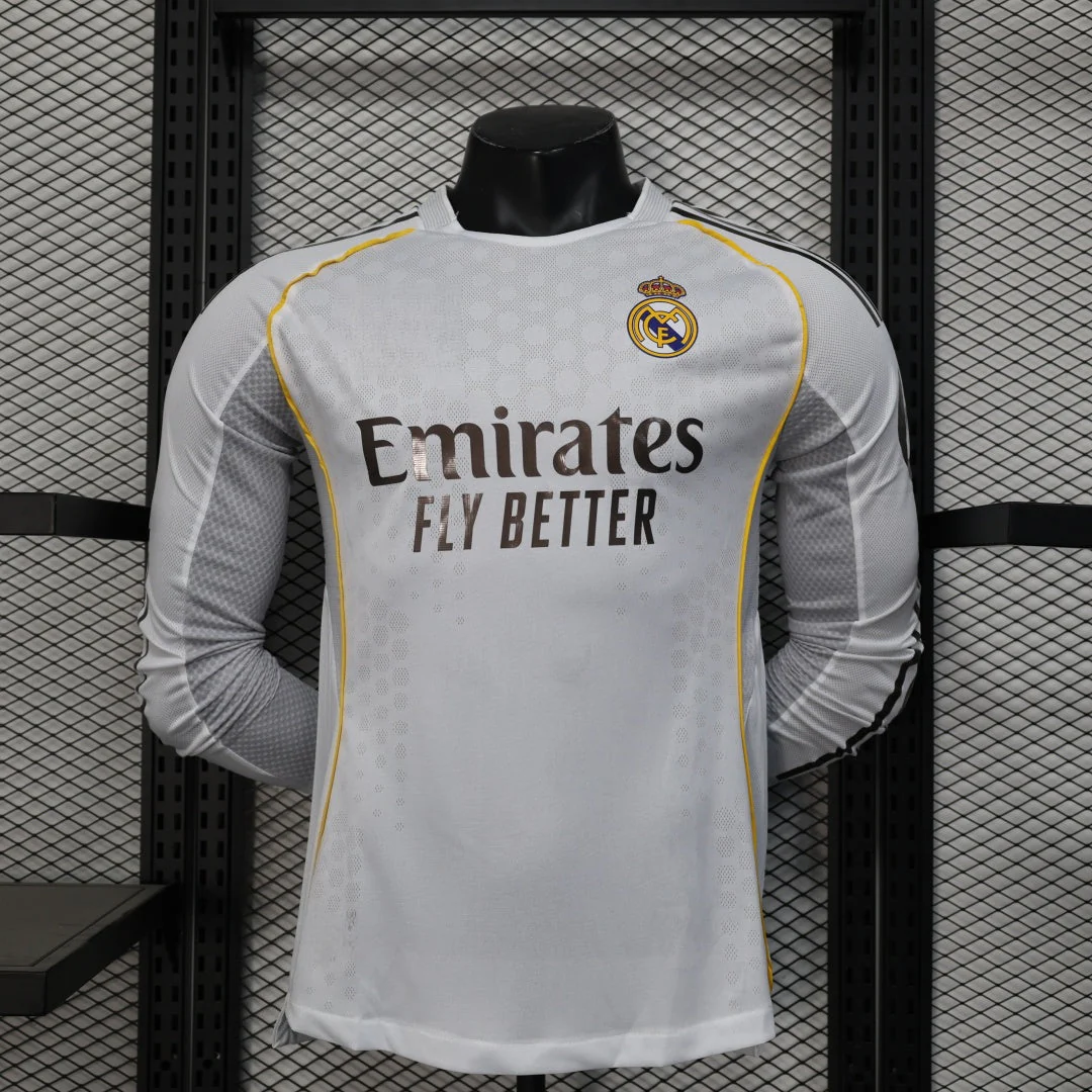 25/26 Maillot Real Madrid Domicile player  Manches Longues