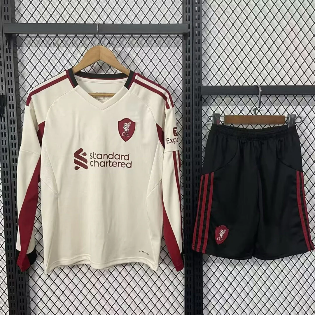 Ensemble 25/26 Liverpool Extérieur Adult  Manches Longues