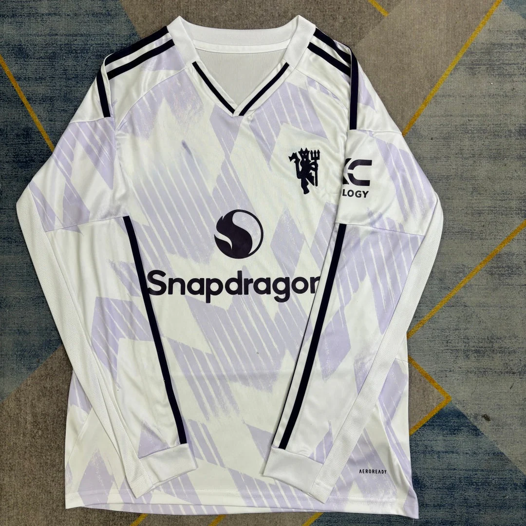 Maillot 25/26 Manchester United Extérieur Manches Longues