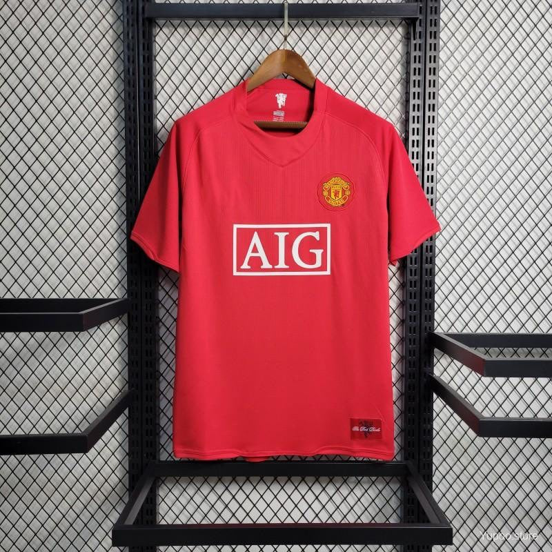 Manchester United maillot Domicile Rétro 2007 2008 - Image 2