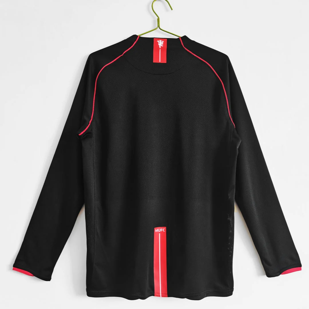 Manchester United maillot extérieur Rétro Manches Longues 2007 2008 - Image 2
